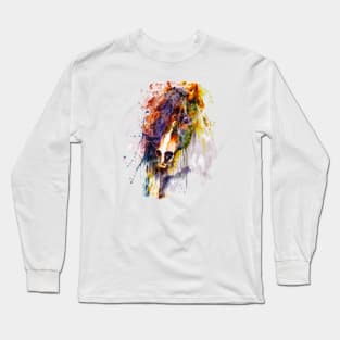 Abstract Horse Head Long Sleeve T-Shirt